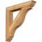 Ekena Millwork Funston Traditional Rough Sawn Bracket w/ Offset Brace, Western Red Cedar, 6"W x 32"D x 32"H BKT0604X32X32FST01RWR - alternate 1